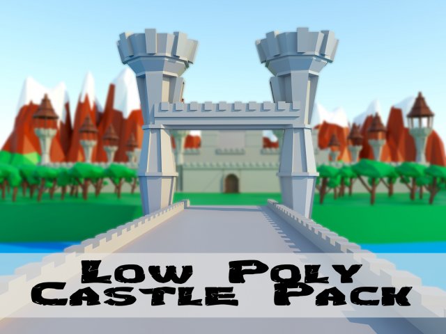 castle pack - pbr Model 3D .c4d .max .obj .3ds .fbx .stl .blend 
