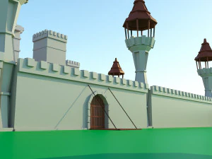 paket kastil - pbr Model 3D