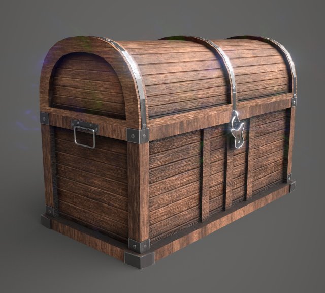 treasure chest - pbr Modelo 3D .c4d .max .obj .3ds .fbx .stl .blend 