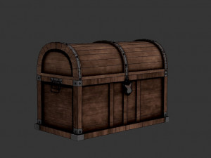 treasure chest - pbr Modelo 3D