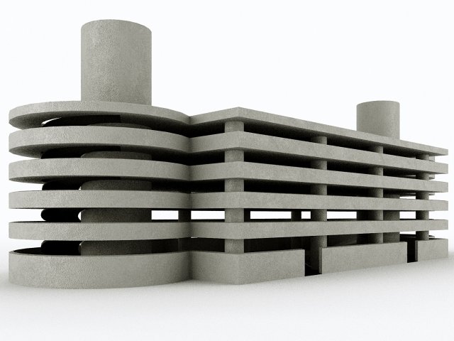 car parking - pbr Model 3D .c4d .max .obj .3ds .fbx .stl .blend 
