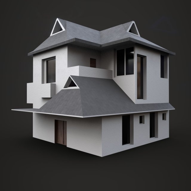 house - pbr 3D मॉडल .c4d .max .obj .3ds .fbx .stl .blend 