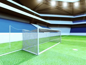 football soccer stadium - pbr low-poly 3D-Modell