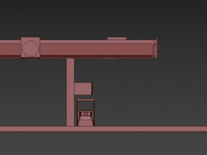 gas station shell - pbr low-poly Model 3D