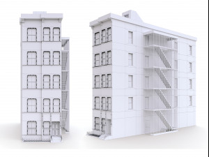 nyc building - pbr low-poly 3D Model