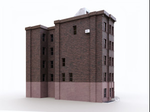 nyc building - pbr low-poly 3D Model