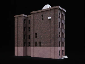 nyc building - pbr low-poly 3D Model