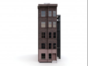 nyc building - pbr low-poly 3D Model