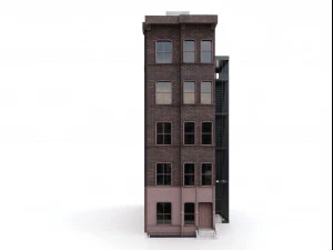 nyc building - pbr low-poly 3D Model