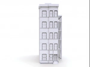 nyc building - pbr low-poly 3D Model