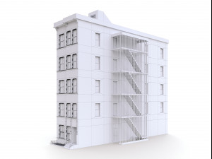nyc building - pbr low-poly 3D Model