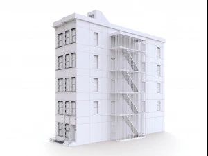 nyc building - pbr low-poly 3D Model