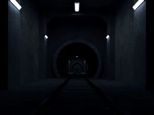 railway tunnel - pbr 3D Model