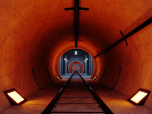 railway tunnel - pbr 3D Model