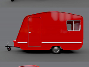 caravan trailer - pbr low-poly 3D 模型