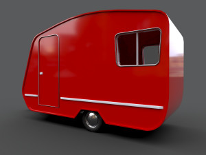 caravan trailer - pbr low-poly 3D 模型