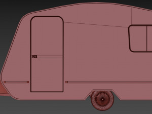 caravan trailer - pbr low-poly 3D 模型