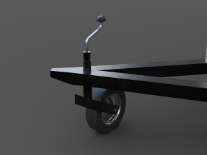 caravan trailer - pbr low-poly 3Dモデル
