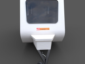 caravan trailer - pbr low-poly 3Dモデル