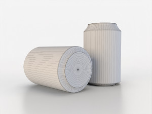 beverage can 163 ml low-poly 3D Model