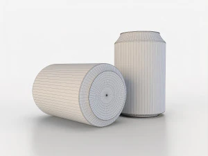 beverage can 163 ml low-poly 3D Model