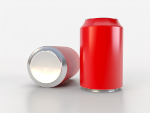 beverage can 163 ml low-poly 3D Model