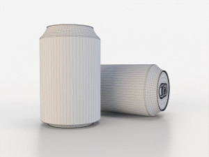 beverage can 163 ml low-poly 3D Model