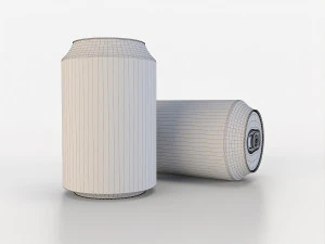 beverage can 163 ml low-poly 3D Model
