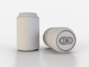 beverage can 163 ml low-poly 3D Model