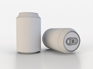beverage can 163 ml low-poly 3D Model