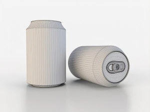 beverage can 163 ml low-poly 3D Model