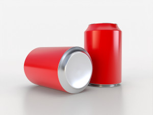 beverage can 163 ml low-poly 3D Model