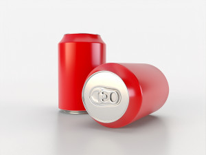 beverage can 163 ml low-poly 3D Model