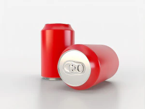 beverage can 163 ml low-poly 3D Model