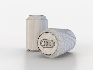 beverage can 163 ml low-poly 3D Model