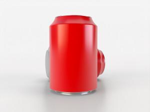 beverage can 163 ml low-poly 3D Model