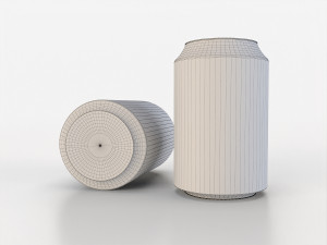 beverage can 163 ml low-poly 3D Model