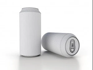 beverage can 250 ml low-poly 3D Model