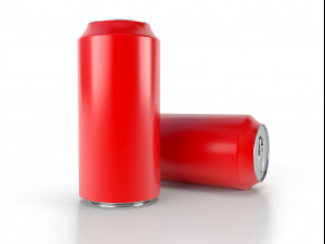beverage can 250 ml low-poly 3D 模型