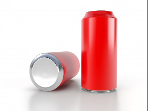 beverage can 250 ml low-poly 3D 模型