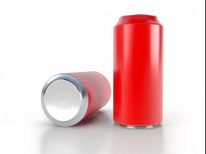 beverage can 250 ml low-poly 3D Model