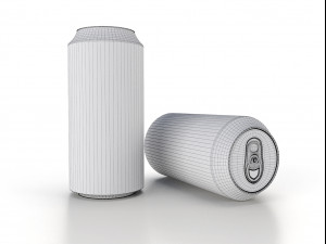 beverage can 250 ml low-poly 3D 模型