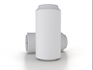 beverage can 250 ml low-poly 3D 模型