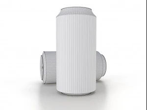 beverage can 250 ml low-poly 3D Model