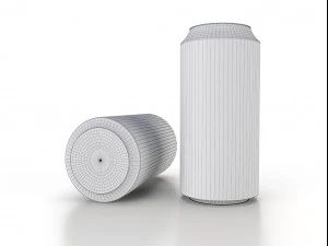 beverage can 250 ml low-poly 3D Model