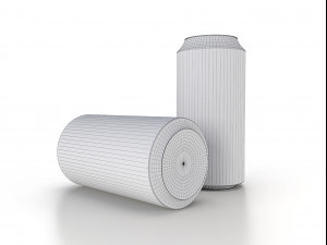 beverage can 250 ml low-poly 3D 模型