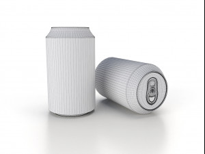 beverage can 330 ml low-poly 3D Model