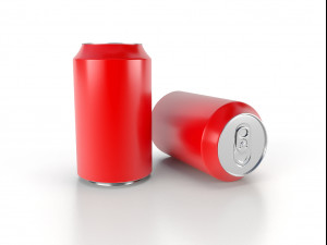 beverage can 330 ml low-poly 3D Model