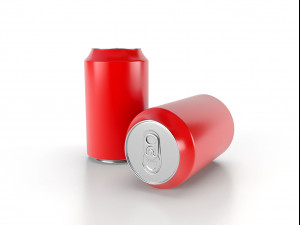 beverage can 330 ml low-poly 3D Model