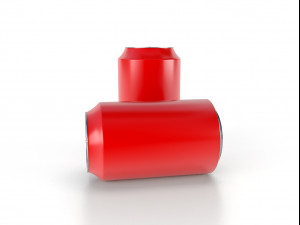 beverage can 330 ml low-poly 3D Model